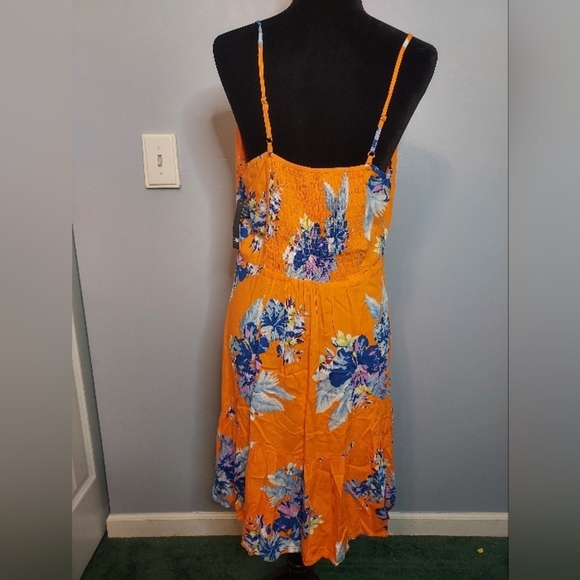 A.N.A Mini Sundress Floral Women's Spaghetti Straps Tank Dress Size Large - Picture 6 of 10